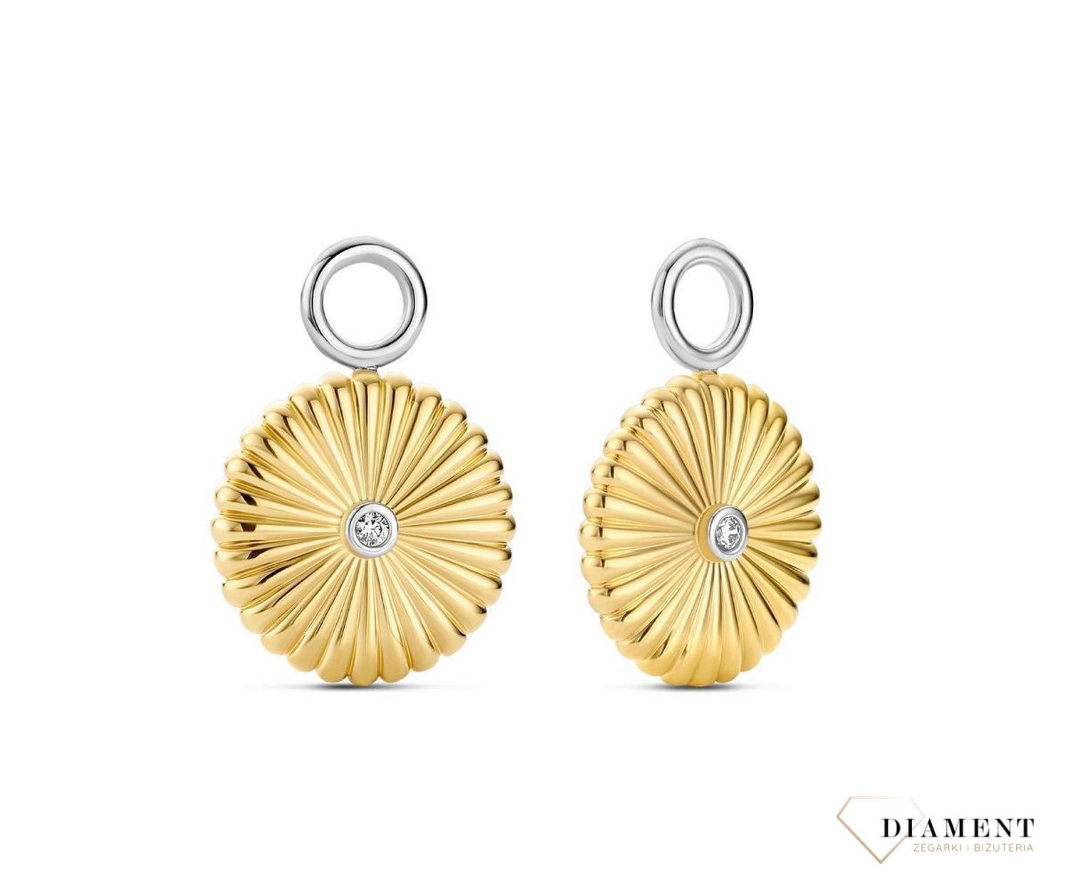 Zawieszka do kolczyków TI SENTO złote słońce z cyrkonią 9229ZY.jpg