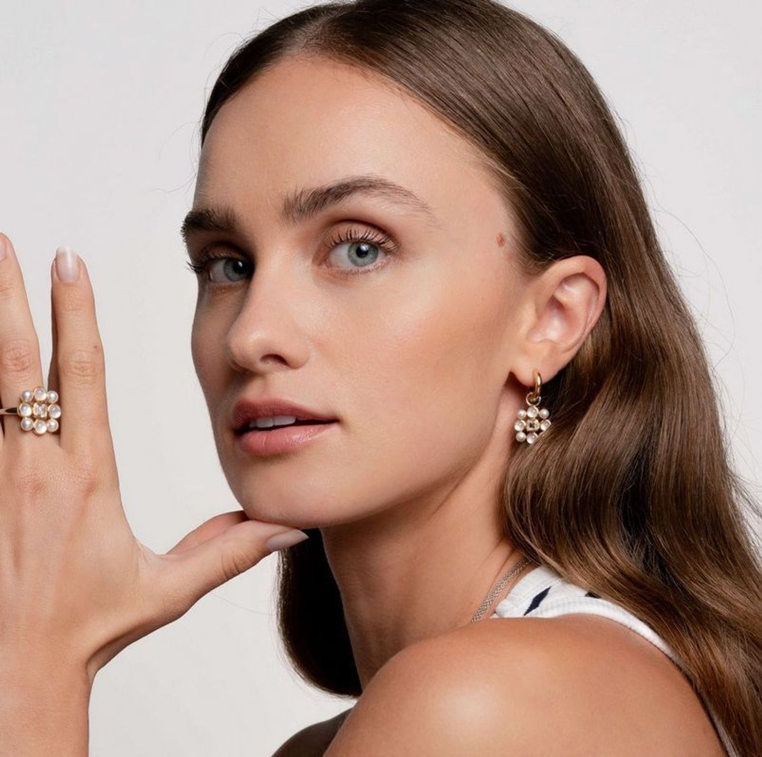 Srebrne zawieszki do kolczyków TI SENTO z perłami i masą perłową 9274YP (2).jpg