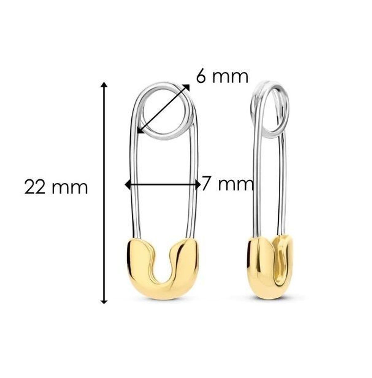 Srebrne zawieszki do kolczyków TI SENTO agrafka ze złotem 9275SY (2).jpg