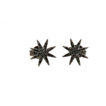 Kolczyki srebrne słoneczka LineArgent czarne cyrkonie A-15528-N.jpg