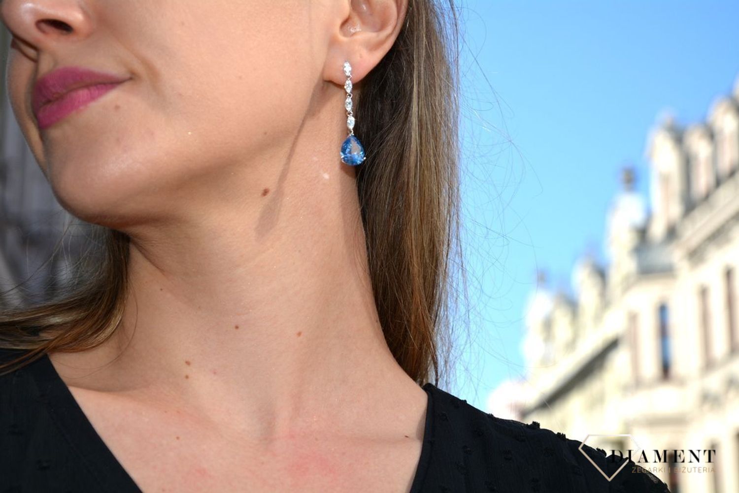 Kolczyki srebrne wiszące LineArgent długie srebrne białe  A-15870-B1.jpg