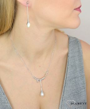 Kolczyki srebrne wiszące 'perły naturalne' A-17460 Kolczyki srebrne Damskie w Sklepie z Biżuterią zegarki-diament.pl. Piękne i Eleganckie kolczyki dla Kobiet. Prawdziwe Srebro.Darmowa wysyłka. Idealny pomysł na p.JPG