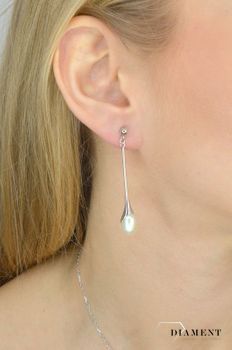 Kolczyki srebrne wiszące 'perły naturalne' A-17460 Kolczyki srebrne Damskie w Sklepie z Biżuterią zegarki-diament.pl. Piękne i Eleganckie kolczyki dla Kobiet. Prawdziwe Srebro.Darmowa wysyłka. Idealny pomysł na pre (1).JPG