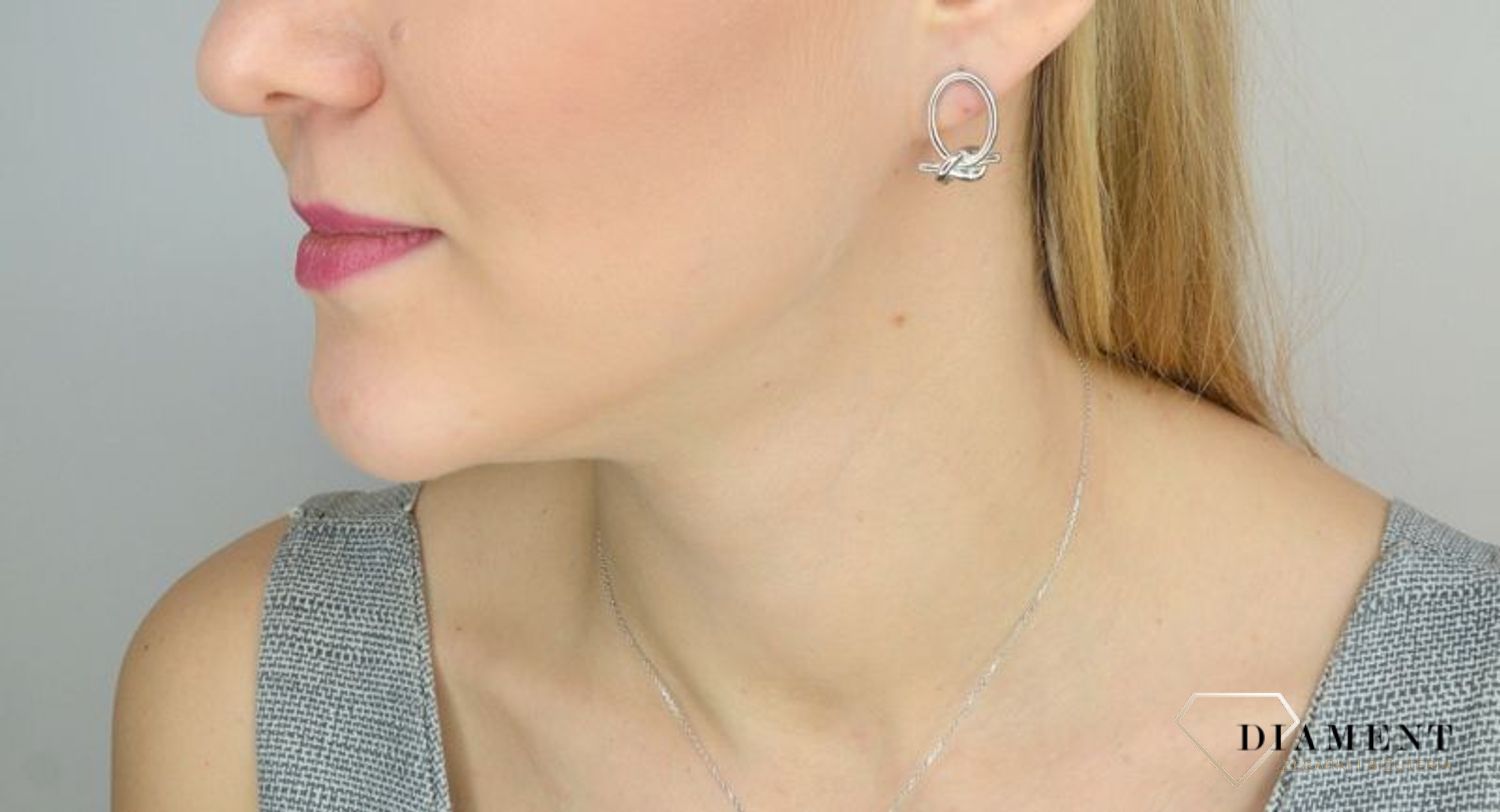 Kolczyki srebrne owalne 'zaplątana miłość' A-17832.jpg