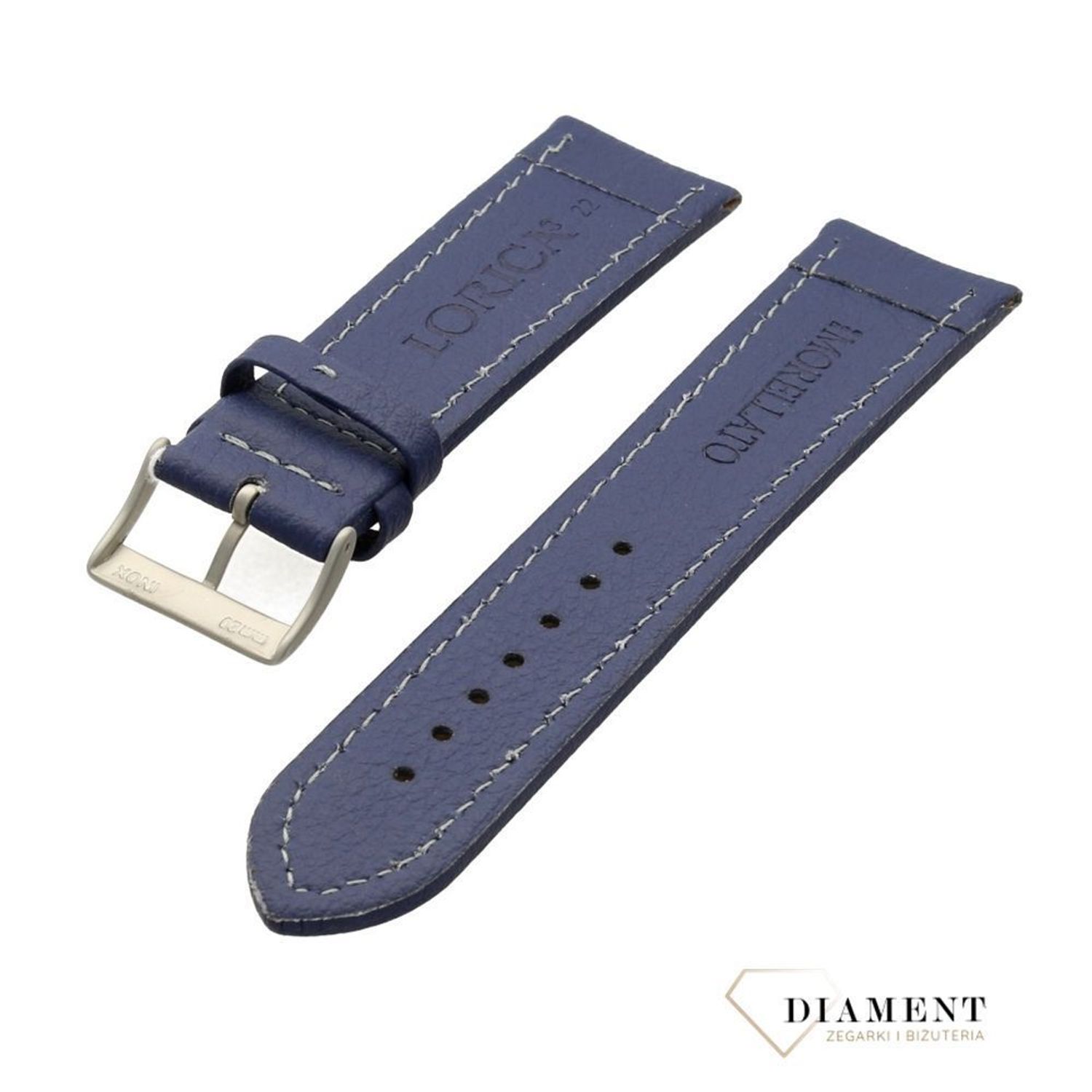 Oryginalny pasek Morellato A012195432062SB niebieski 22mm.jpg