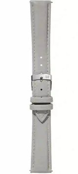 Szary pasek Morellato Vegan A01D5050C47093CR14 o szerokości 14 mm. Wykonany ze skóry wegańskiej, jednolity z przeszyciem, styl casual, klasyczna srebrna sprzączka. Idealny do zegarków damskich.1.jpg