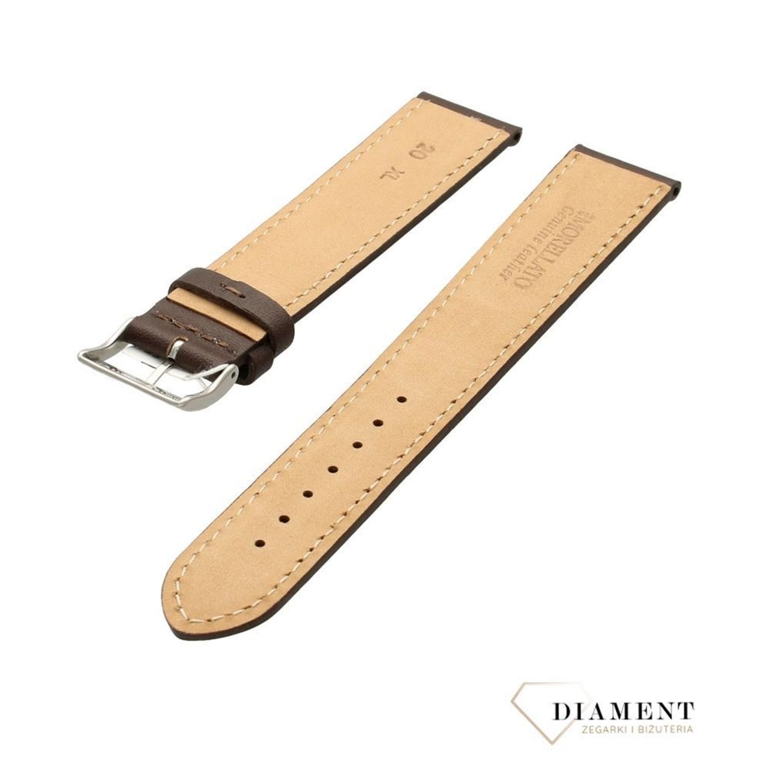 Oryginalny pasek Morellato A01K0969087034CR brąz 20mm (1).jpg