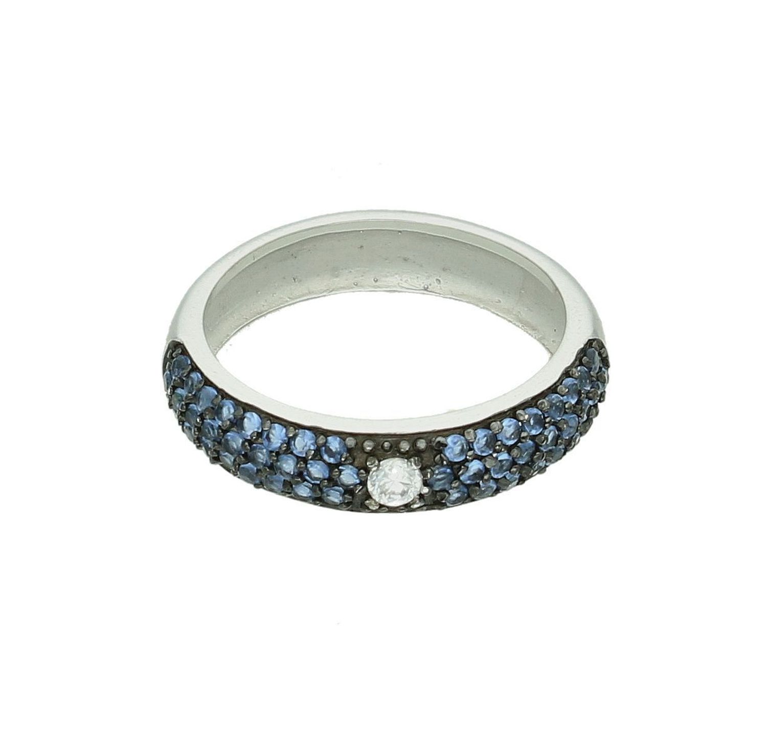 Srebrny pierścionek damski 925 kolorowe cyrkonie rozmiar 14 A01MY 9.jpg