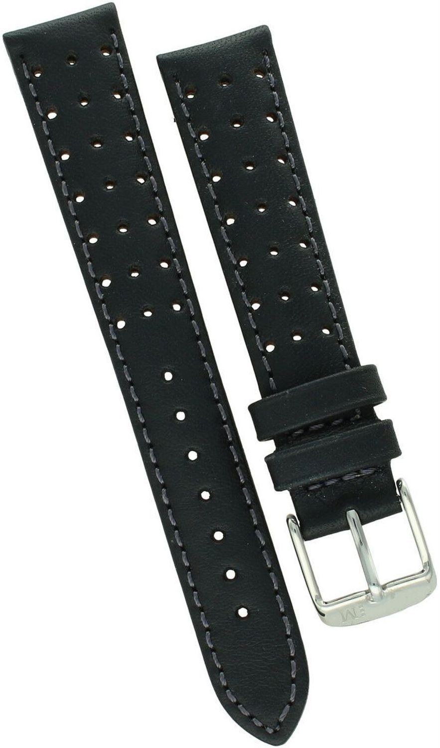 Pasek do zegarka Morellato Rugby Vitello czarny skórzany 18mm..jpg