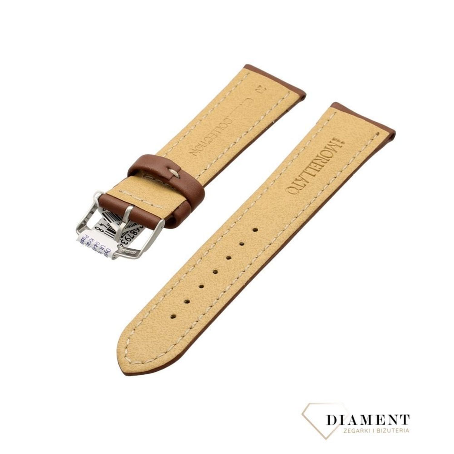 Oryginalny pasek Morellato A01U3687934034CR brąz 20mm (1).jpg