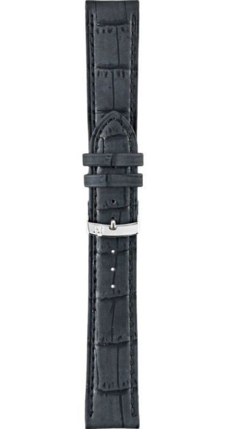 Elegancki czarny pasek do zegarka Morellato A01U3936A70019CR 18 mm z trwałej skóry naturalnej. Solidny, wygodny i uniwersalny pasek do zegarków..jpg