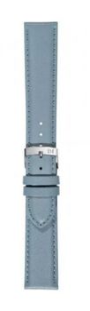 Niebieski pasek skórzany Morellato A01X0969087093CR20 o szerokości 20 mm. Styl casual, jednolity z przeszyciem, klasyczna sprzączka w srebrnym kolorze. Idealny do zegarków damskich i unisex.1.jpg
