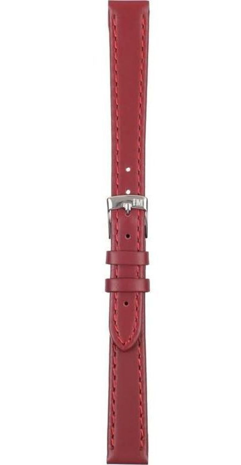 Skórzany pasek Morellato A01X2619875081CR14 – bordowy 14 mm, gładki z przeszyciem, trwały i komfortowy. Idealny do zegarków damskich i męskich..jpg