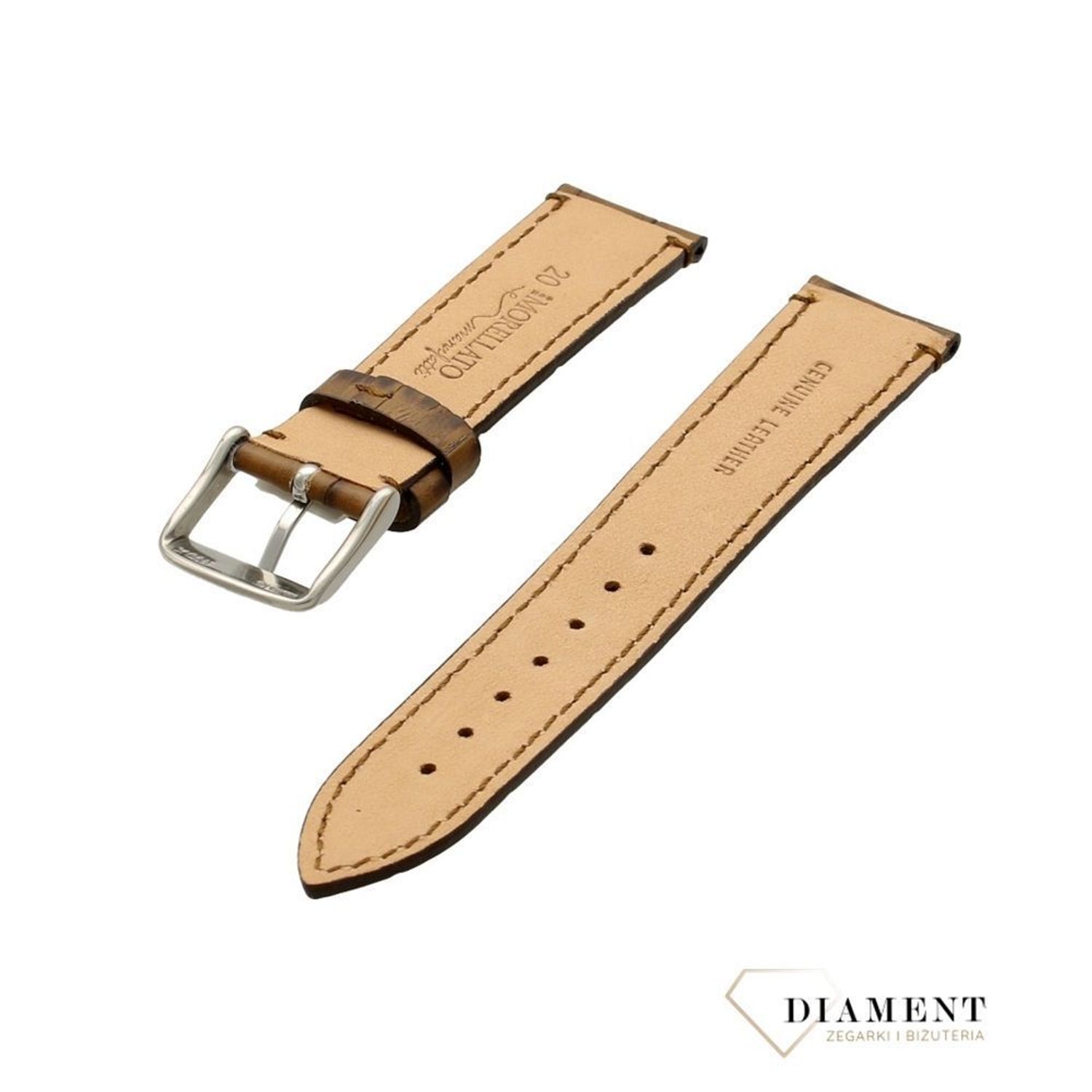 Oryginalny pasek Morellato A01X4807B95038CR brąz 20mm (1).jpg