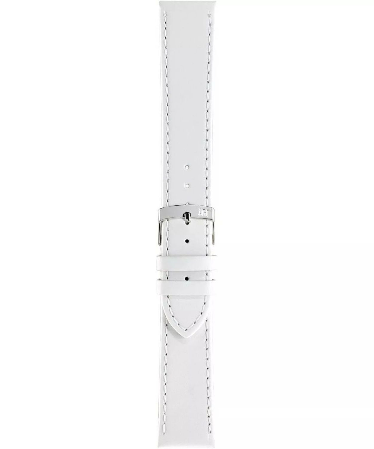 Biały pasek do zegarka Morellato 18mm– stalowa sprzączka.jpg
