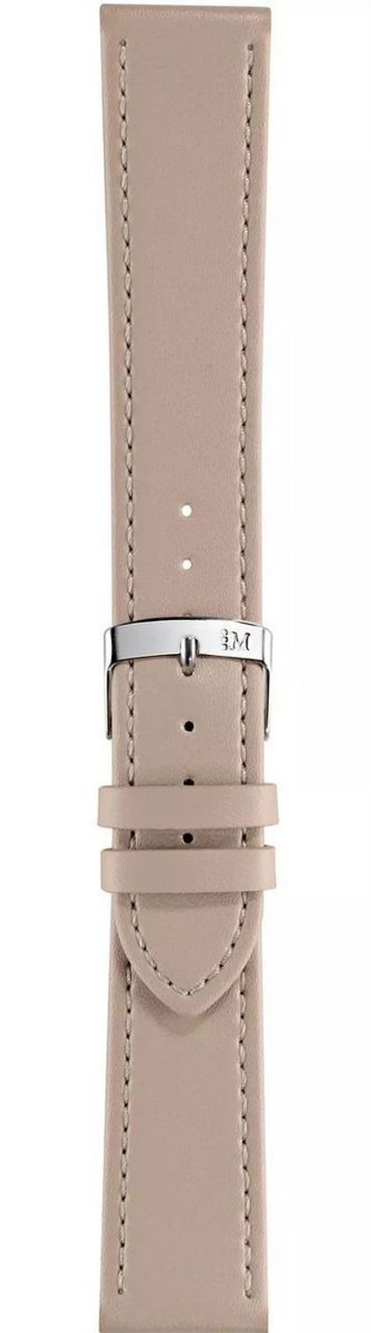 Beżowy pasek do zegarka Morellato Sprint EC Nappa 16 mm – skóra cielęca, przeszycie, teleskopowe mocowanie, srebrna sprzączka. Elegancja i komfort od włoskiej marki.1.jpg