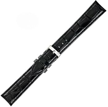 Pasek skórzany Morellato Bolle XL 22 mm czarny – skóra aligatora.jpg