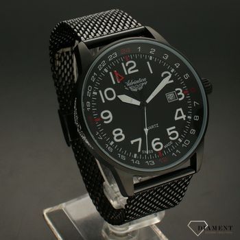 Zegarek męski na czarnej bransolecie dla pilota Adriatica z kolekcji Aviator A1067.B124Q (1).jpg