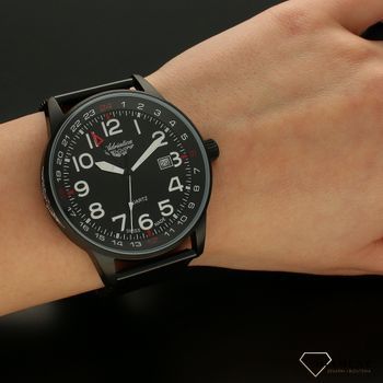 Zegarek męski na czarnej bransolecie dla pilota Adriatica z kolekcji Aviator A1067.B124Q (5).jpg