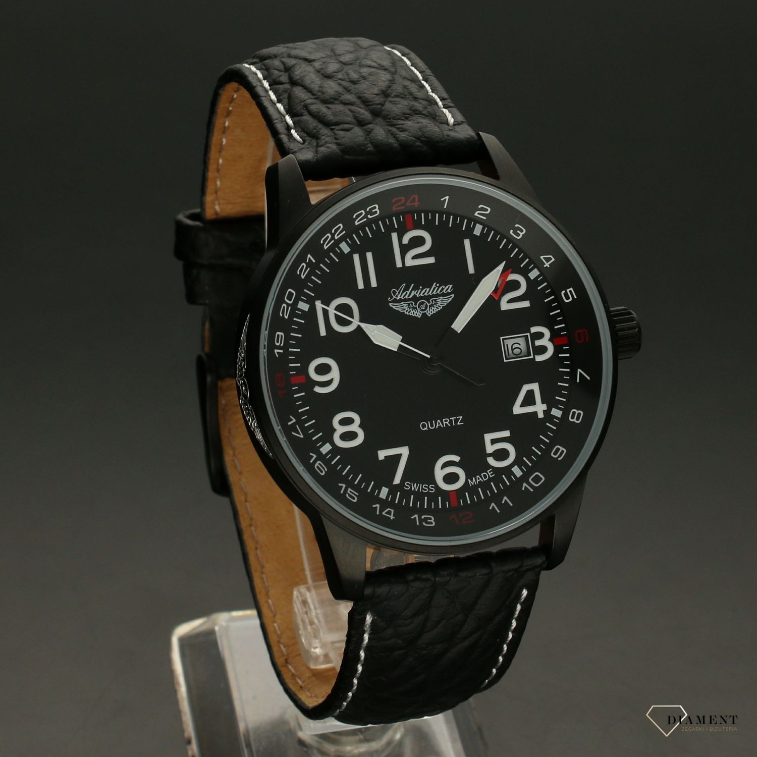 Zegarek męski Adriatica '' Aviator Classic Black '' A1067.B224Q.jpg