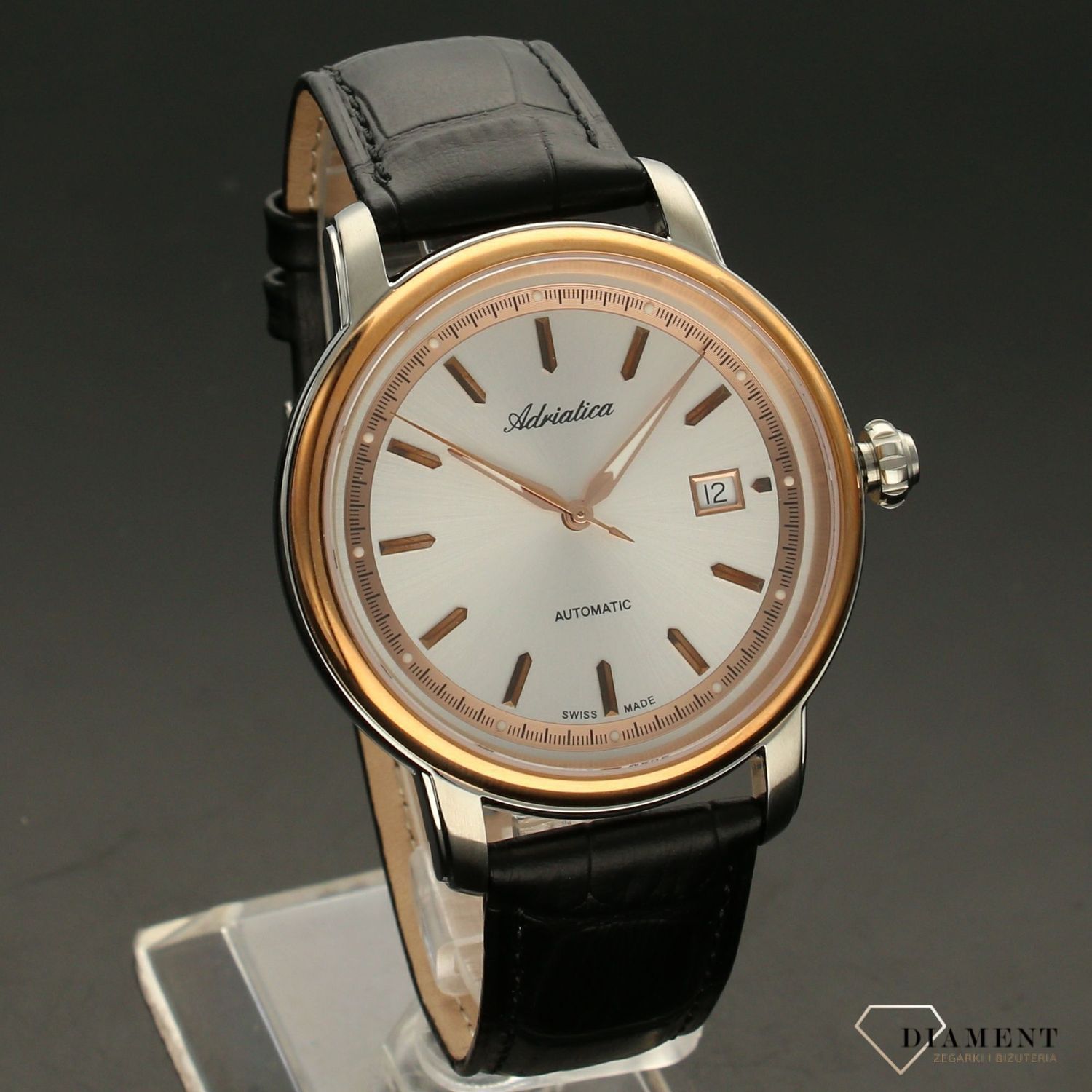 Zegarek męski na pasku Adriatica 'Golden Automatic' A1197.R213A.jpg
