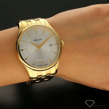 Zegarek męski złoty na bransolecie z zapięciem typu klips z wyzwalaczem o numerze katalogowym  A8269.1151Q  (5).jpg