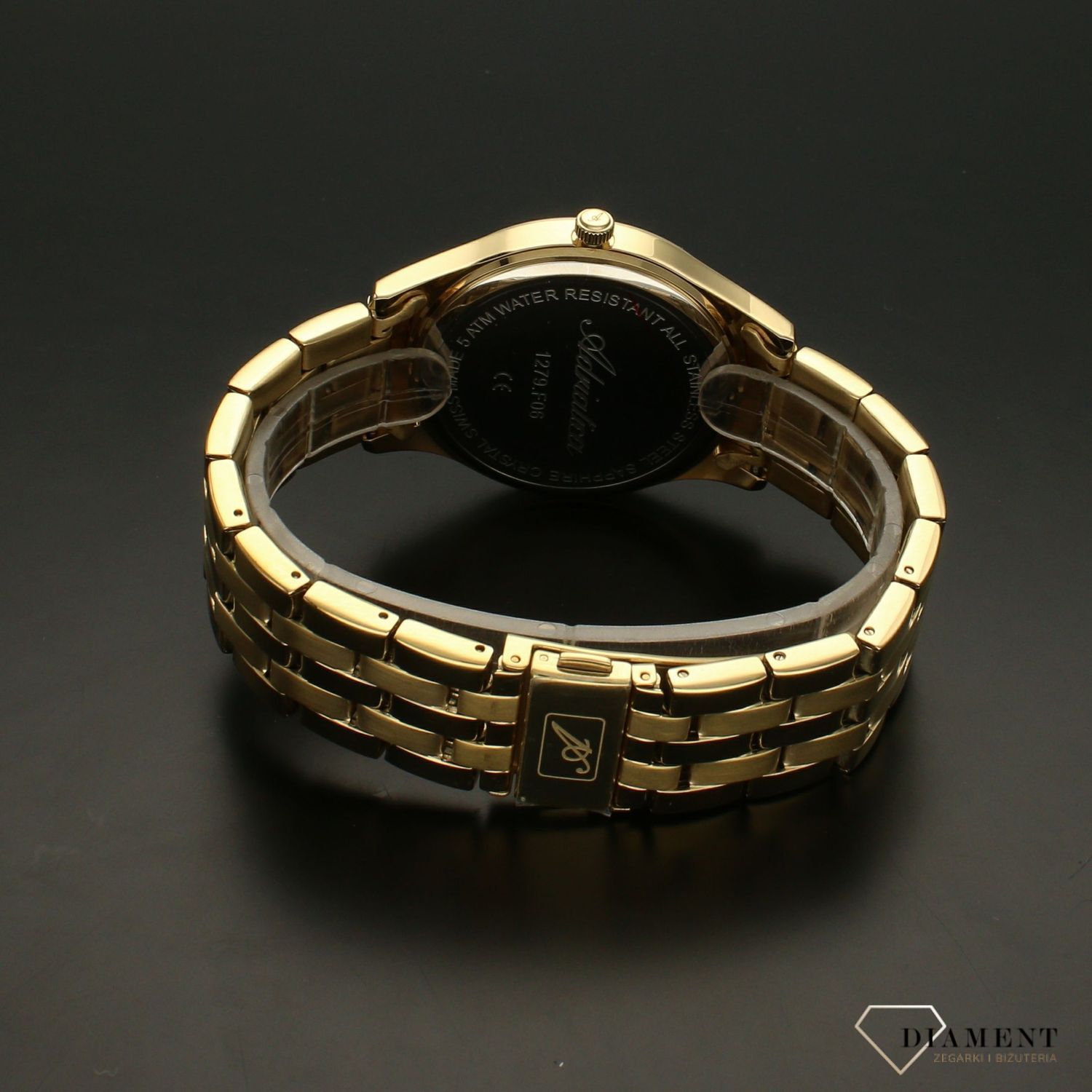 Zegarek męski złoty na bransolecie Adriatica A1279.1113Q.jpg