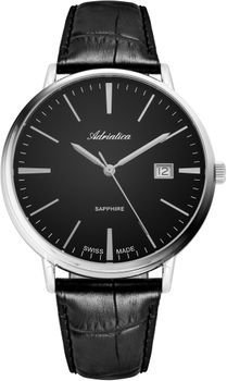 Zegarek męski Adriatica A1283.5214Q Classic – czarna tarcza, szkło szafirowe.jpg