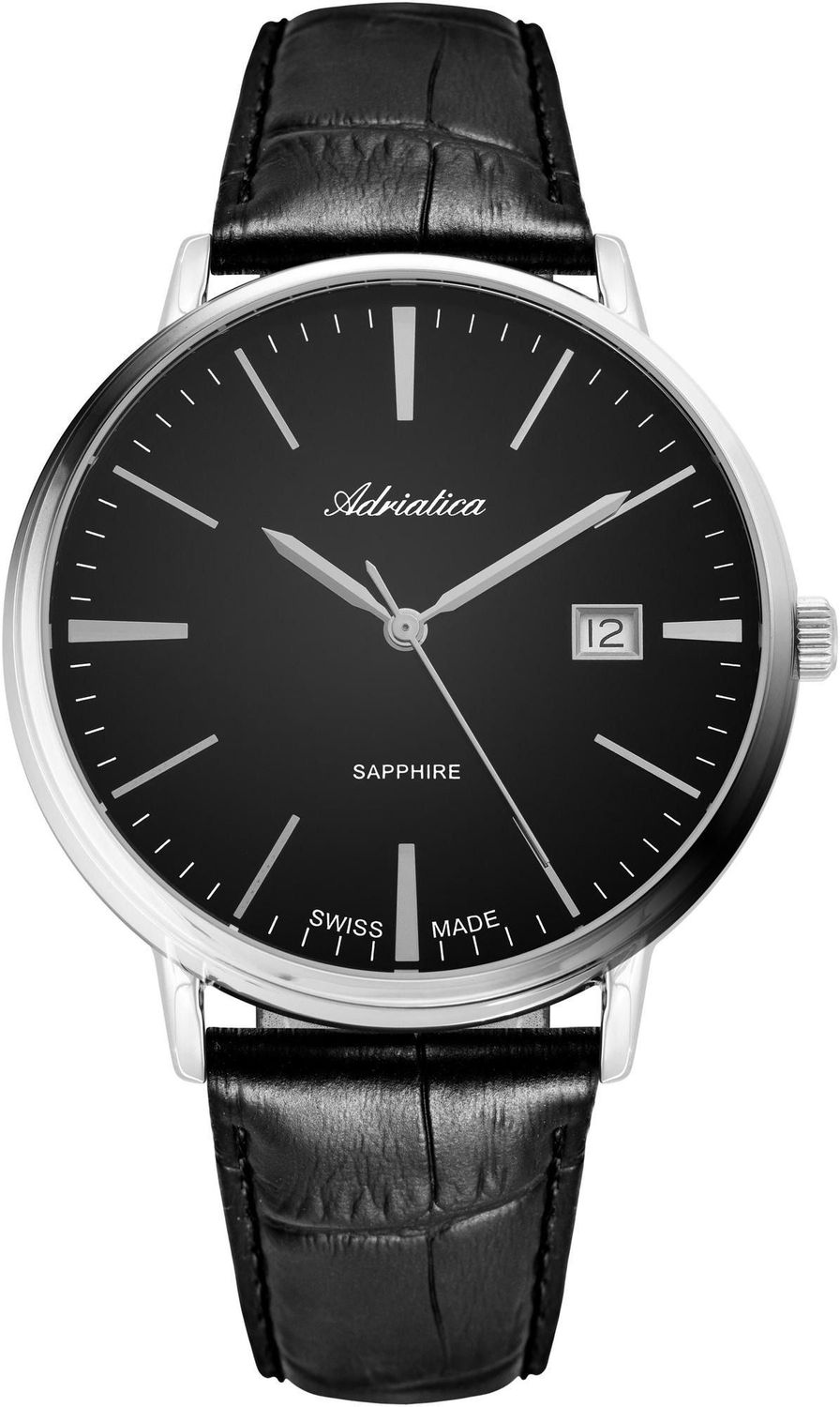 Zegarek męski Adriatica A1283.5214Q Classic – czarna tarcza, szkło szafirowe.jpg