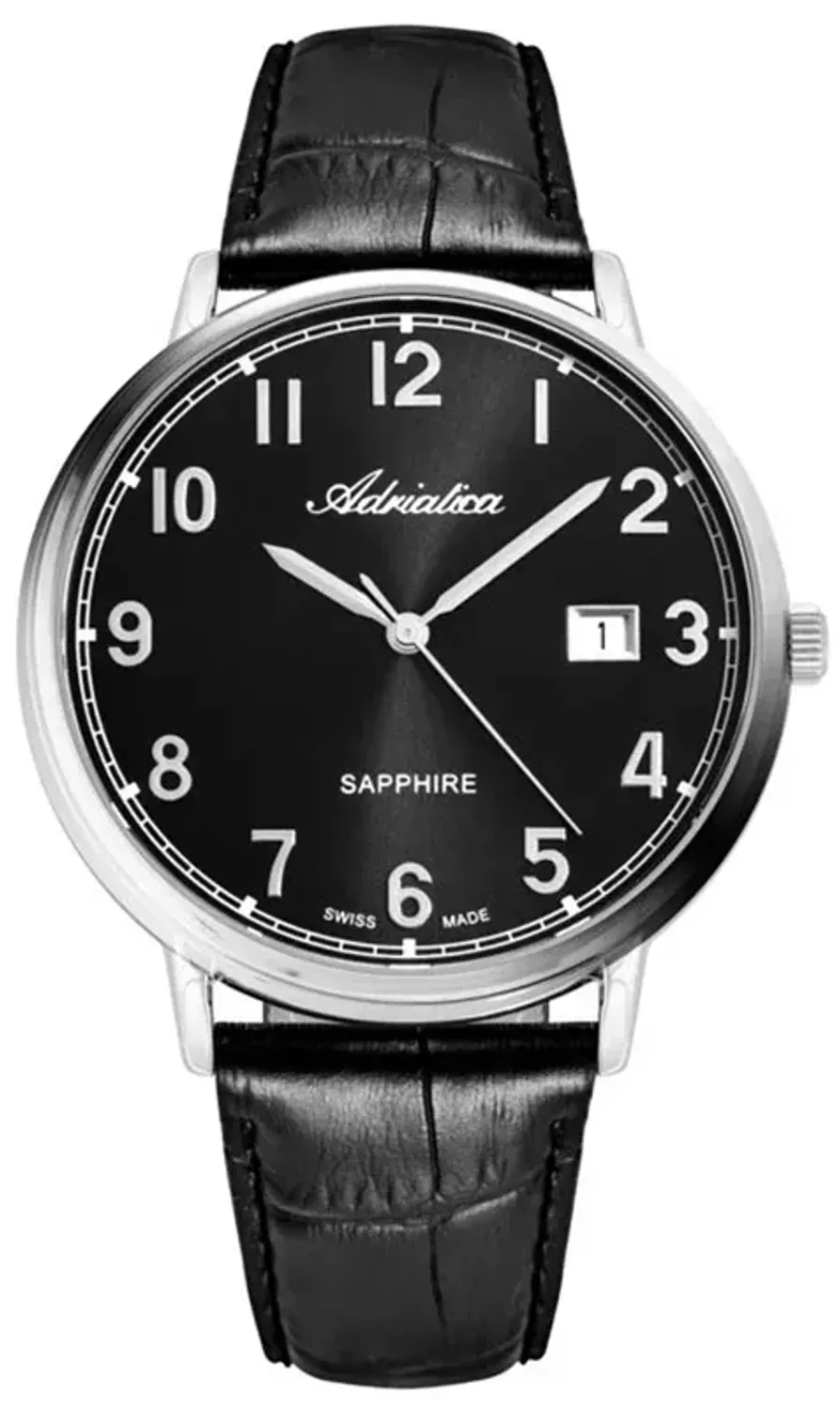Zegarek męski Adriatica na czarnym pasku A1283.5224Q.webp