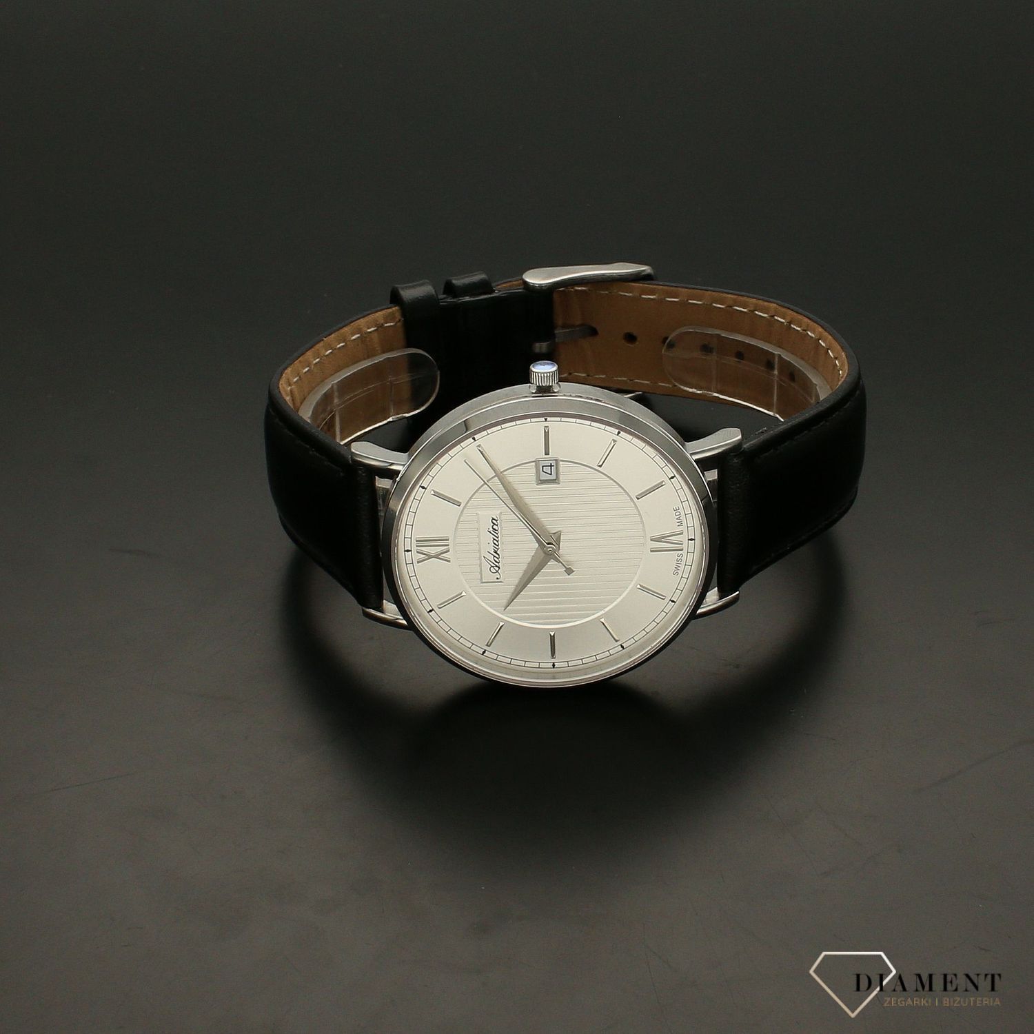 Zegarek męski Adriatica na pasku z szafirowym szkłem A1294.5263Q.webp