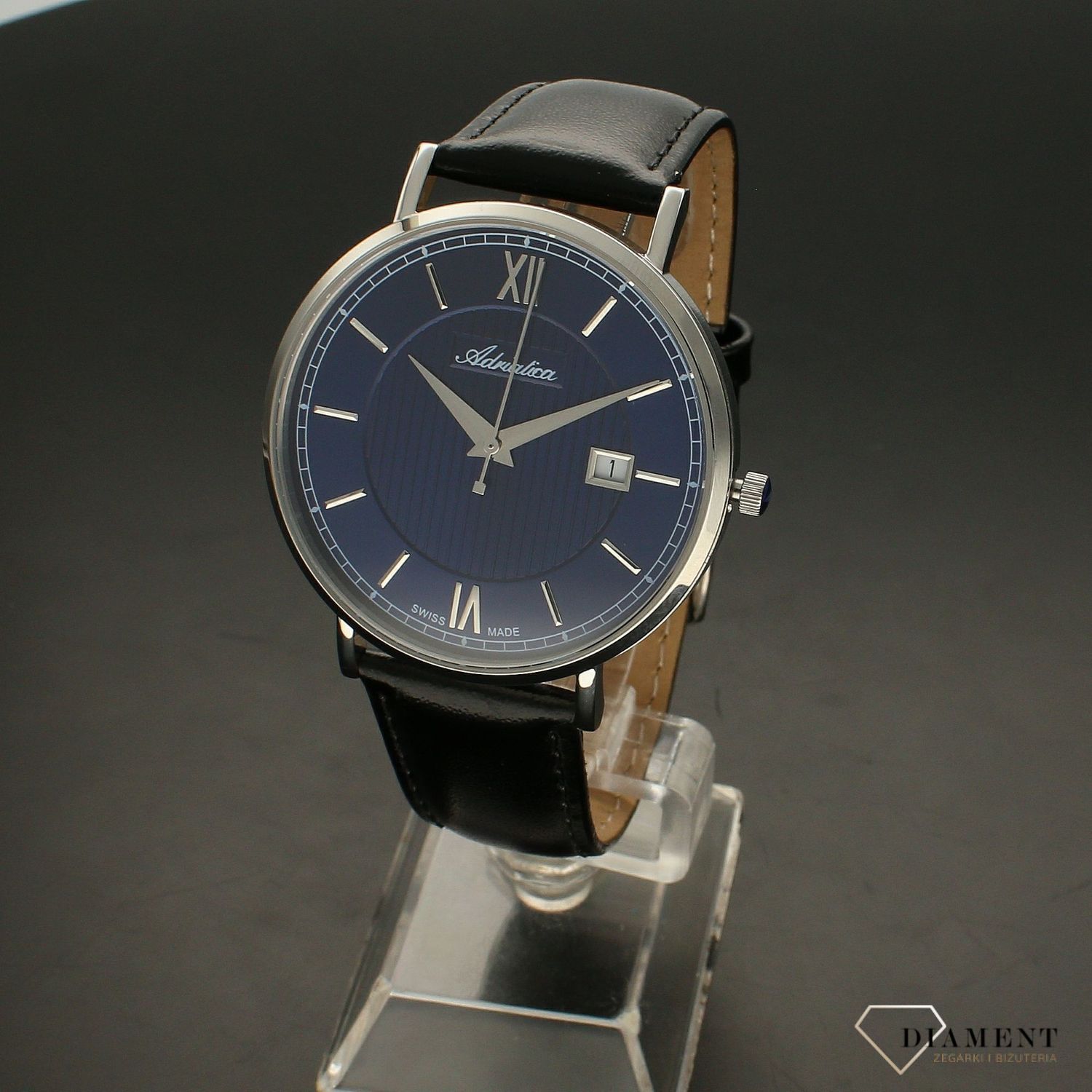 Zegarek męski Adriatica na czarnym pasku A1294.5265Q.webp