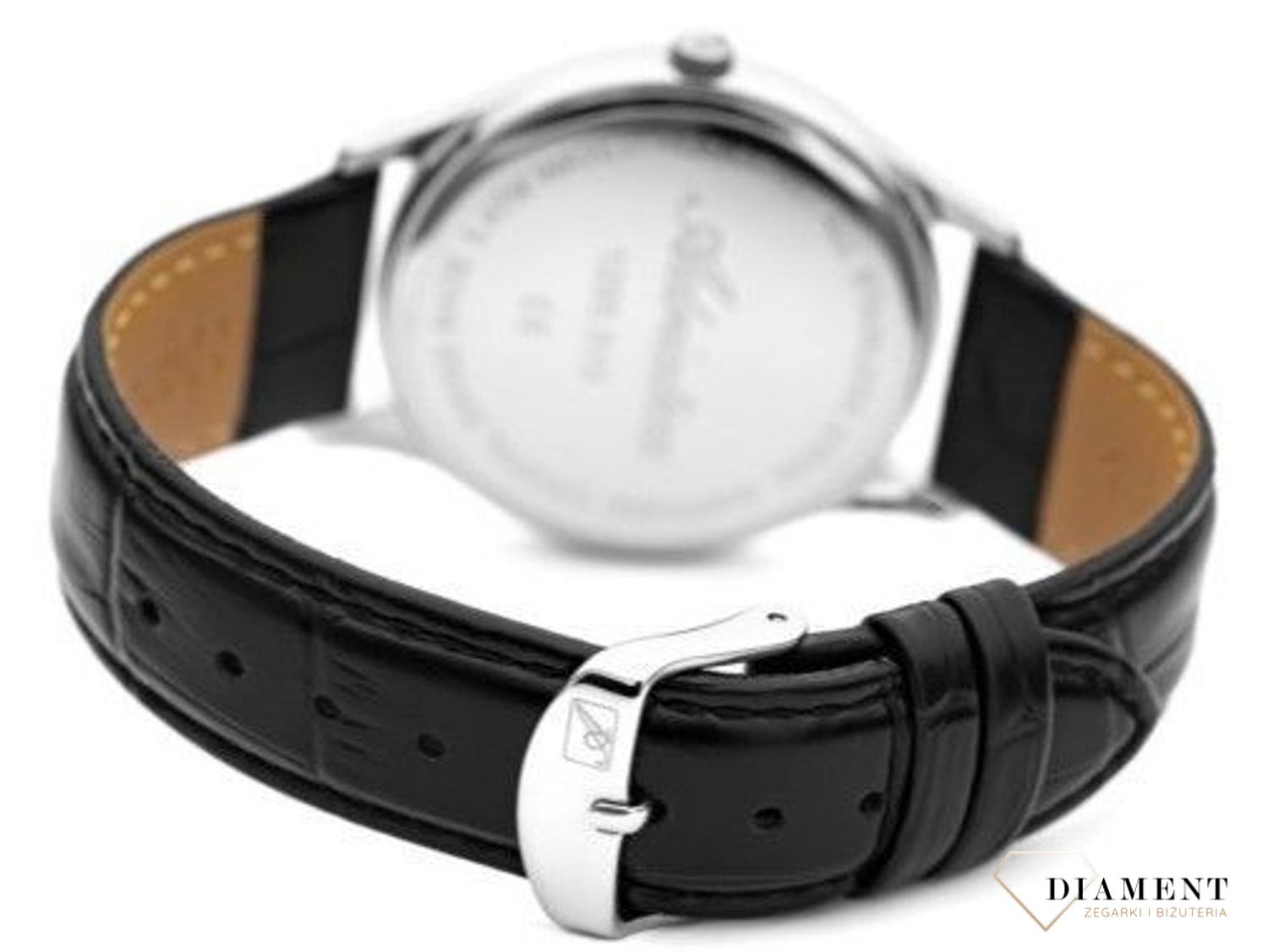 Zegarek męski Adriatica Sapphire A1295.5213Q. Męski zegarek szwajcarski. Zegarek męski Adriatica na pasku. Męski zegarek z szafirowym szkłem. Zegarek Adriatica na prezent dla mężczyzny..jpg