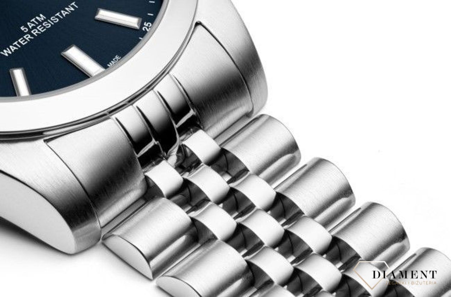 Zegarek męski Adriatica Classic A1299.5115Q. Męski zegarek szwajcarski. Zegarek męski Adriatica na bransolecie. Męski zegarek z szafirowym szkłem. Zegarek Adriatica na prezent dla mężczyzny..jpg