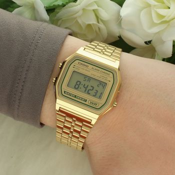 Casio A158WEGV-9AEF Retro Gold – zegarek cyfrowy LED  Sklep Diament damski.jpg