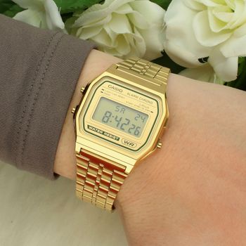 Casio A158WEGV-9AEF Retro Gold – zegarek cyfrowy LED  Sklep Diament retro.jpg