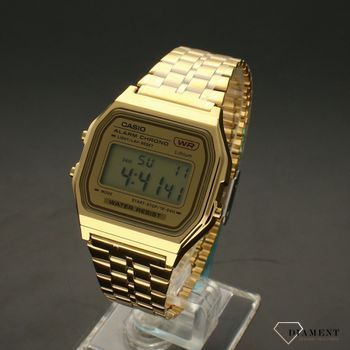 Zegarek Casio elektroniczny w kolorze złota na bransolecie A158WEA-1EF. Zegarek  Casio na bransolecie ⌚  (2).jpg