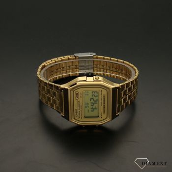 Zegarek Casio elektroniczny w kolorze złota na bransolecie A158WEA-1EF. Zegarek  Casio na bransolecie ⌚  (3).jpg