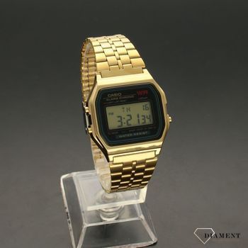 Zegarek męski w modnej prostokątnej kopercie w kolorze złotym. Zegarek to idealny pomysł na prezent i jednocześnie świetny dodatek do stylizacji. Zapraszamy!v (1).jpg