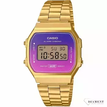 Zegarek damski złoty CASIO Vintage Iconic ombre A168WERG-2AEF ⌚ zegarki casio ✓ Autoryzowany sklep✓ Kurier Gratis 24h✓ Gwarancja najniższej ceny✓ Grawer 0zł✓Zwrot 30 dni✓Negocjacje ➤Zapraszamy!.webp