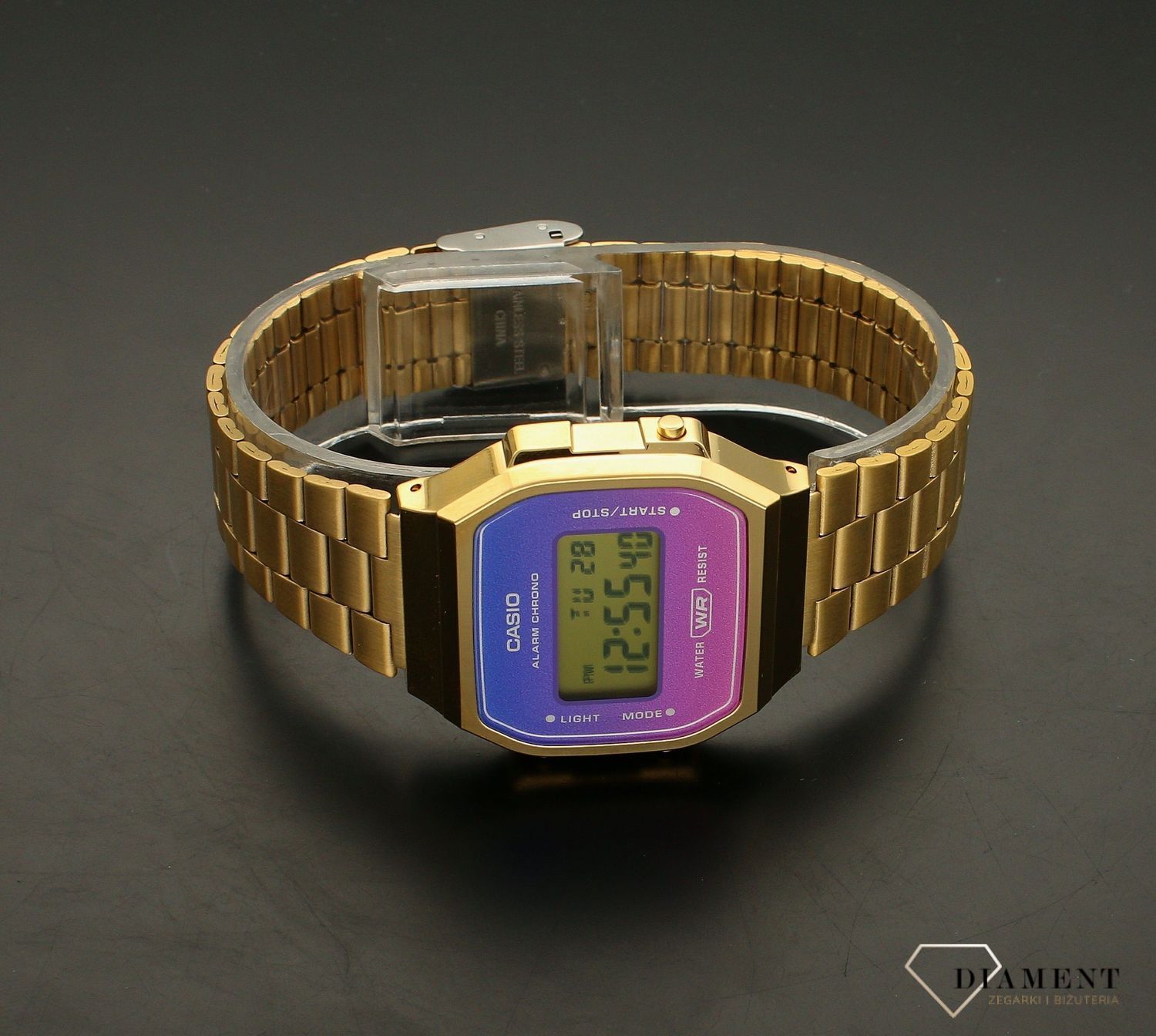 Zegarek damski złoty CASIO Vintage Iconic ombre A168WERG-2AEF ⌚ zegarki casio ✓ Autoryzowany sklep✓ Kurier Gratis 24h✓ Gwarancja najniższej ceny✓ Grawer 0zł✓Zwrot 30 dni✓Negocjacje ➤Zapraszamy!.webp