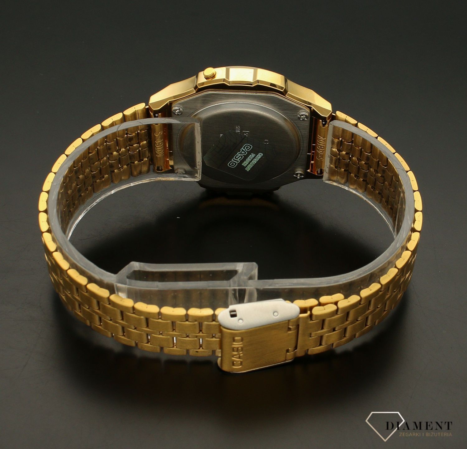 Zegarek damski Casio Vintage Iconic A171WEG-9AEF. Zegarek wyposażony w panel elektroluminescencyjny (LED), który powoduje podświetlenie całego wyświetlacza zegarka, dzięki czemu jest on dobrze widoczny na.jpg