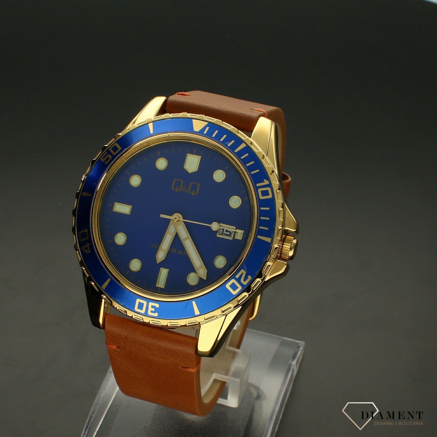 Zegarek QQ męski brązowy pasek A172-800. Zegarki męskie na pasku✓ Wymarzony prezent ✓Prezent dla taty z grawerem✓ Prezent z grawerem✓ Autoryzowany sklep. ✓Grawer 0zł ✓Gratis Kurier 24h ✓Zwrot 30 dni4.jpg