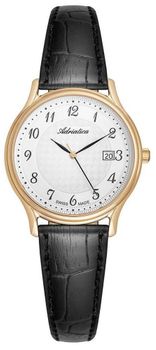 Zegarek damski Adriatica Classic A3000.1223Q złoty na czarnym pasku.jpg