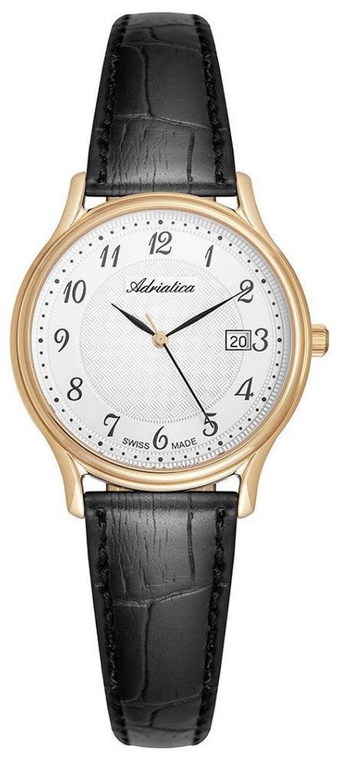 Zegarek damski Adriatica Classic A3000.1223Q złoty na czarnym pasku.jpg