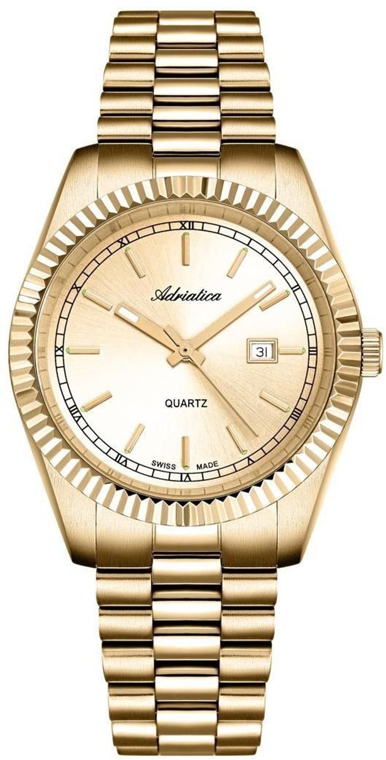 Zegarek damski Adriatica A3090.1111QXL – złoty na bransolecie, 36 mm.jpg