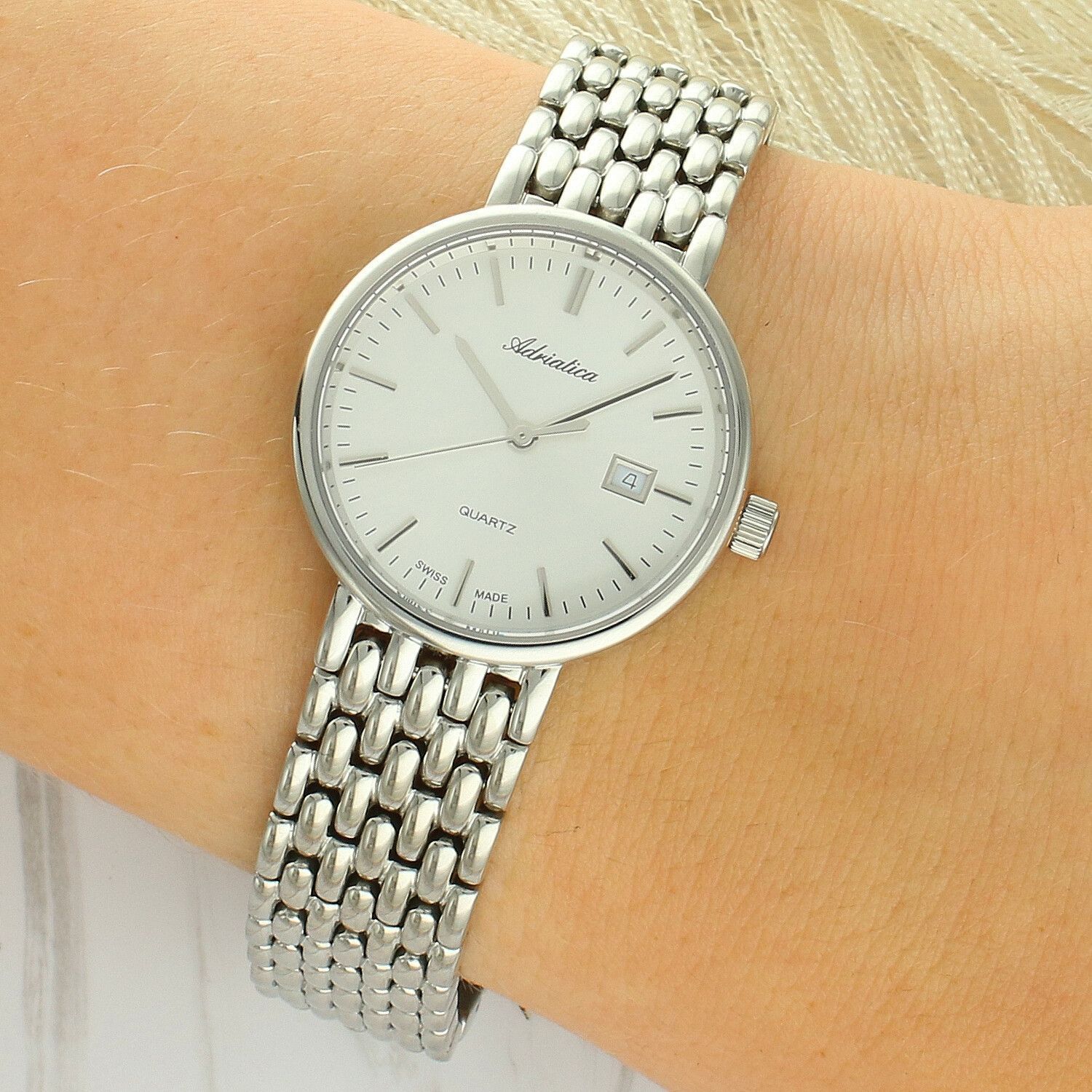 Zegarek damski Adriatica A3181.5113Q srebrny Swiss Made women.jpg