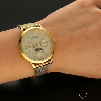 Zegarek damski na bransolecie złotej z fazami księżyca A3174.1111QF ⌚  (5).jpg
