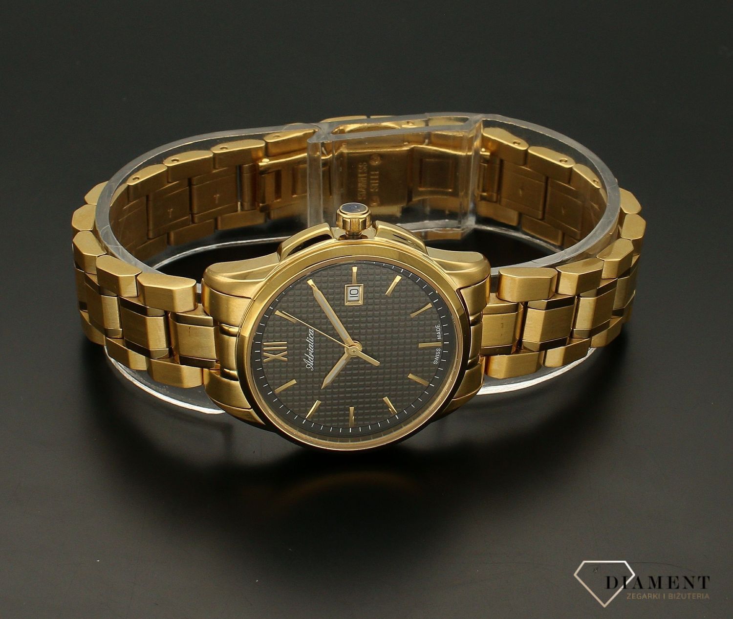 Zegarek damski klasyczny Adriatica A3190.1166Q. Zegarek Adriatca A3750.1111Q na złotej bransoletce to elegancki dodatek dla każdej kobiety. Złoty model zegarka jest bardzo elegancki i dobrze komponuje się z pozostałą biżuterią..jpg