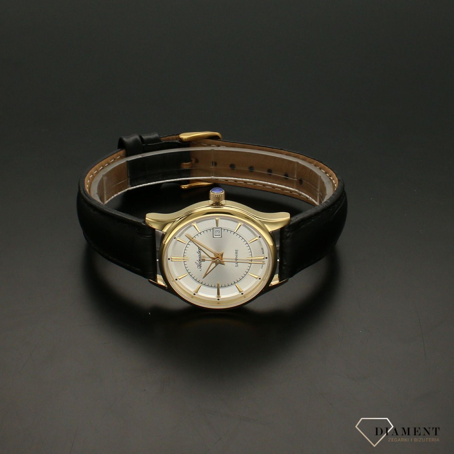 Zegarek damski na pasku z szafirowym szkłem A3196.1213Q.jpg